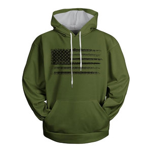 Alta calidad 100% algodón ecológico de gran tamaño transpirable Sudadera con capucha Streetwear Unisex personalizable hombres bandera Sudadera con capucha - Product Image 6