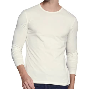 Camisetas de Hombre 100% Algodón, Manga Raglán, Tela de Estambre Ecológica, Logotipo Personalizado, Ropa de Invierno de Alta Calidad - Product Image 1