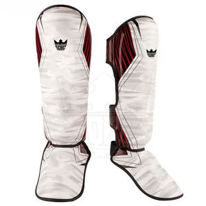 Espinilleras de Cuero de Último Diseño 2026, Al Por Mayor, Protectores de Empeine para MMA, Ligeras, Ajustables - Product Image 1