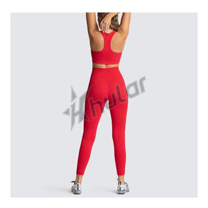 Leggings personnalisés soutien-gorge femme ensembles femmes deux pièces ensembles 2025 basique ensemble de vêtements de détente - Product Image 4