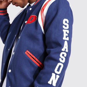 2025 professionnel hommes High Street Varsity veste haute qualité Chenille patchs mince lumière col montant pour l'hiver Offre Spéciale maintenant - Product Image 6