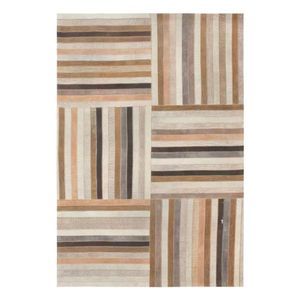 Alfombra de retazos de cuero teñido sueco de piel de vaca hecha a mano, tamaño personalizado y de gran tamaño, posible, hecha en India, alfombras y juegos - Product Image 2