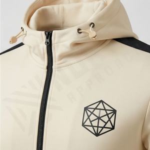 Conjunto Deportivo Informal de 2 Piezas para Hombre, Sudadera con Capucha y Pantalones, Cierre Completo, Cálido, Transpirable, 100% Algodón, Ropa Deportiva de Invierno - Product Image 3