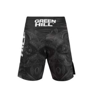Pantalones Cortos de MMA Blancos de Diseño Personalizado GREEN HILL, Ropa de Poliéster Elástico para Grappling y BJJ para Gimnasio, Sublimados (10537) - Product Image 3