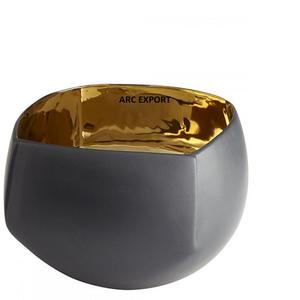 Cuenco de decoración de Metal de aluminio brillante de lujo Cuenco de Material metálico de calidad superior con soporte dorado para accesorios de utensilios de cocina - Product Image 4