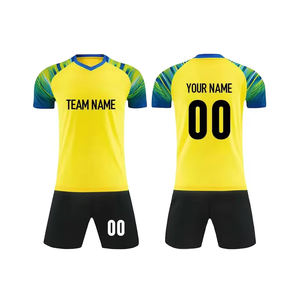 Uniforme d'entraînement de football unisexe à manches courtes de qualité supérieure coupe automatisée ensembles de sublimation pour hommes - Product Image 4