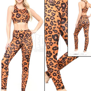 Conjunto de Yoga Personalizado de Alta Calidad para Mujer, Ropa Deportiva Ajustada con Estampado, MOQ Bajo - Product Image 4