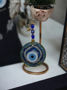 Ojo Turco DAFNI de 13 cm, Hecho a Mano, con Impresión en Relieve, Magnético, de Vidrio, Tradicional, Regalo Promocional, Decoración de Pared, Estambul - Product Image 4