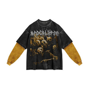 เสื้อยืดแขนคู่แบบใหม่ ขายส่ง คุณภาพสูง เสื้อผู้ชายเนื้อหนา รับสั่งทำ - Product Image 2