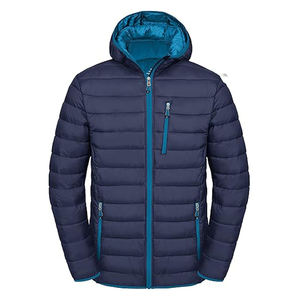 Doudoune légère en laine pour hommes avec capuche résistante à l'eau Manteau d'hiver Résistance au vent Service OEM disponible - Product Image 4