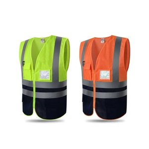 Chaleco DE SEGURIDAD reflectante de alta visibilidad personalizado, ropa de trabajo de malla transpirable, uniforme, chaqueta de construcción con logotipo para hombres - Product Image 6