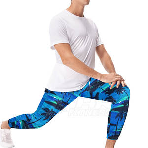 Meilleure vente Pantalon de survêtement décontracté en toile légère taille haute pour hommes Service OEM Offre Spéciale sublimation teint uni - Product Image 4