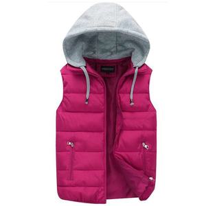 Chaleco Acolchado Unisex, Chaqueta sin Mangas con Capucha, Resistente al Viento, con Logotipo Frontal, para Uso Casual, Trabajo, Viajes y Actividades al Aire Libre - Product Image 1