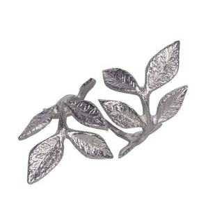 ANNEAU DE SERVIETTE EN OR MAT À FEUILLES MÉTALLIQUES POUR ANNEAU DE SERVIETTE DÉCORATIF DE TABLE À MANGER D'HÔTEL DE MARIAGE - Product Image 1