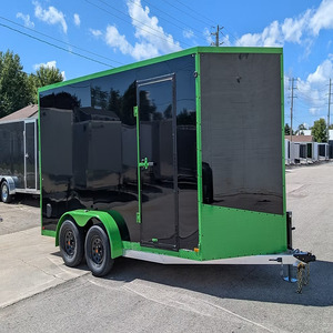 Remolque de Carga Cerrado de Aluminio 7x14 con Eje Tándem, Puerta de Rampa en V, 7000 GVWR, Remolque Utilitario para Transporte de Autos, Precio Económico en Venta - Product Image 6