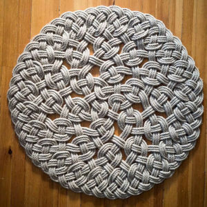 Alfombra Redonda de Cuerda para Hogares Modernos y Tradicionales, que Mejora el Atractivo de la Entrada con un Diseño Simple - Product Image 1