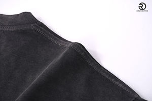 Nueva Camiseta holgada de algodón 100% de peso pesado a la moda, camiseta de gran tamaño con logotipo de impresión personalizado para hombre 250 GSM Distress - Product Image 6