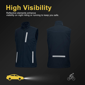 Gilet Softshell léger personnalisable pour hommes pour les voyages de rue, la randonnée, la course à pied, le golf-Veste coupe-vent sans manches ODM Supply - Product Image 5