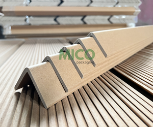 Protecteur d'angle en forme de V en papier dur réutilisable pour emballage protecteur Eco réutilisable personnalisé blanc/marron Vietnam - Product Image 3