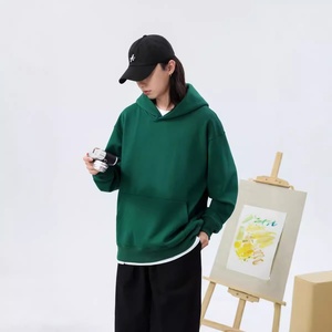 เสื้อฮู้ดฟลีซหนาน้ำหนัก 500 กรัม ทรงหลวม ไหล่ตก สำหรับคู่รัก ใส่ได้ในฤดูหนาว ขายส่ง - Product Image 4
