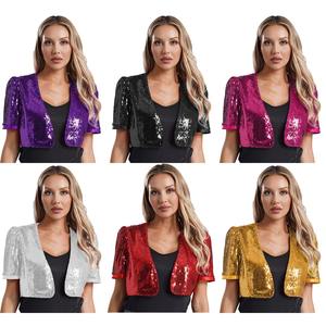 Veste à paillettes pour femmes, blazer brillant et scintillant, veste de soirée élégante, vêtements d'extérieur tendance, vêtements de club, hauts tendance - Product Image 6
