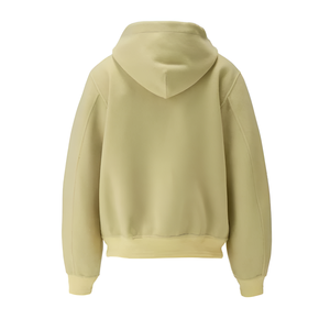 Sweat-shirt à capuche unisexe, couleur unie, en molleton, coupe classique, 100% coton, avec poche, écologique, vêtement d'hiver - Product Image 2