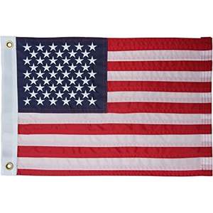 Drapeaux USA TOP FLAGSINC - Pack de 2 drapeaux américains pour bateau 12x18 - Drapeau américain robuste pour extérieur - Étoiles brodées cousues - Product Image 5