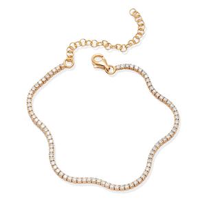 Diseño de piedra de circón cuadrado 1,70mm pulsera de tenis turco hecho a mano venta al por mayor 925 joyería de plata esterlina - Product Image 6