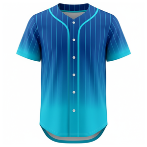 Camiseta de Béisbol/Jersey con Botones Personalizable, 100% Poliéster Transpirable, Tallas Grandes, para Adultos - Product Image 1