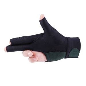 Guantes de billar elásticos izquierdos de tres dedos profesionales Premium con protección de manos estirable para entrenamiento de tiradores - Product Image 6