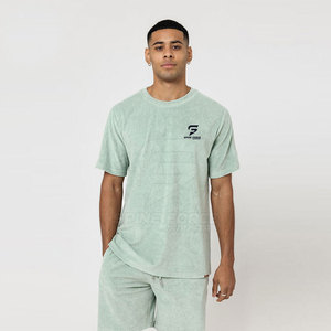 Ensemble T-shirt et short décontracté pour homme, 100 % coton de qualité supérieure, respirant, taille élastique, léger et séchage rapide, personnalisable - Product Image 6