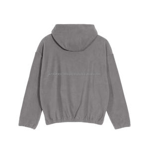 Sudaderas con capucha Hombres Polar Fleece 300GSM 100% Poliéster Fleece Custom Blank Oversized Polar Fleece Hoodies - Product Image 3