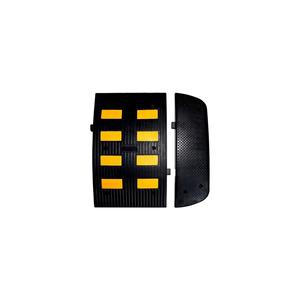 Reductor de velocidad reflectante de caucho natural + negro de carbón, 10-15 mph, fijo, 90 x 50 x 5.5 cm, fabricado en Turquía - Product Image 1