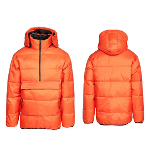 Chaqueta cortavientos OEM para hombre 2023, chaqueta acolchada pesada, transpirable, cara gruesa, empaquetable, prendas de vestir del Norte para invierno, ropa informal de talla grande - Product Image 1