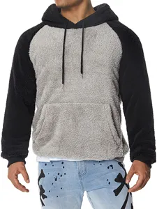 Sudadera con capucha de lana de poliéster 100% de alta calidad para hombres logotipo personalizado bordado impresión 220 Gsm estilo suelto de talla grande Casual otoño - Product Image 2