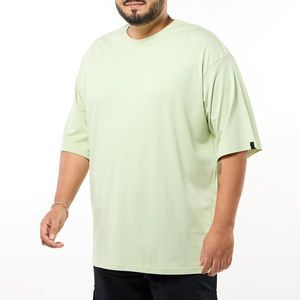 T-shirts avec logo personnalisé 100% coton 220 GSM Tee Thick Heavyweight Oversize Drop Shoulder Fit Blank T Shirts for Men 2025 - Product Image 3