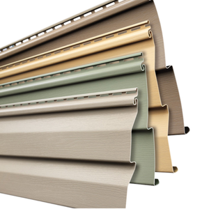 Mỹ Lap tiêu chuẩn 9.84x 157.48in PVC Vinyl siding Bảng điều chỉnh 1.1mm chống ẩm bên ngoài tường ốp thiết kế thiết kế đồ họa - Product Image 1