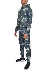 Sublimación transpirable para hombre Camo Cargo Sudadera con capucha de algodón y pantalón de chándal Conjunto de tallas grandes transpirables para hombre GYM 3 piezas Compro - Product Image 6