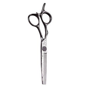 Tijeras de adelgazamiento del cabello personalizadas Acabado Polaco 6 pulgadas Uso en el hogar y el salón Tijeras de adelgazamiento de peluquero - Product Image 3
