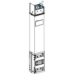 Per apparecchiature di distribuzione energetica SCHNEIDER Electric KSC800ED4081 CANALIS, riser con lunghezza di distribuzione di 0,8 m e 800 A - Product Image 1