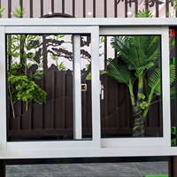 Ventanas Corredizas Grandes de Aleación de Aluminio para Balcones, Ventanas Corredizas de Vidrio Templado de Lujo Hechas a Medida para Hoteles y Villas, para Apartamentos