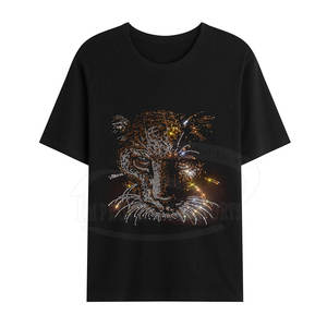Utilisation en extérieur Nouveau design T-shirts en strass pour hommes Offre Spéciale Fashion Wear T-shirt en strass pour hommes - Product Image 1