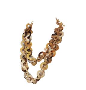 Colliers en corne classique traditionnelle pour femmes Bijoux pour femmes en corne de boeuf de buffle naturelle écologique pour filles - Product Image 1