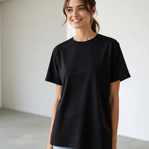 T-shirts surdimensionnés T-shirt à manches courtes respirant à épaules tombantes T-shirt d'été pour femmes T-shirt pour femmes - Product Image 4