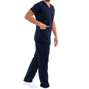 Hot Selling men's Custom Logo Print Nursing Scrubs <b>Set</b> Anti-Wrinkle Wholesale Hospital Scrub Suit <b>Doctors</b> nurse uniforms 2026 - Product Image 2
