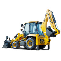Retroexcavadora Victory Farm con Cabina ROPS, Tracción en las 4 Ruedas, Maquinaria de Construcción para Alquiler