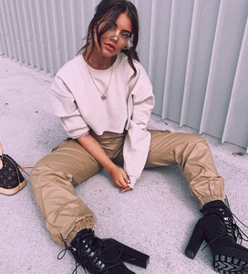 Custom Logo High Quality <b>Ladies</b> <b>Sweatshirt</b> <b>Long</b> Sleeve Cotton Breathable Sustainable Casual Wear <b>for</b> Winter Plain Women - Product Image 2