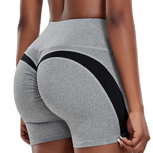 High Quality Elastic Satin Eco-Friendly Ruffles Gym <b>Short</b> Legging Women Soft Breathable Workout Training <b>Overalls</b> Comfortable - Product Image 4