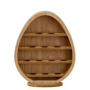 Soporte para huevos con acabado Natural de madera Soporte para huevos moderno de alta calidad para mantener los huevos - Product Image 5