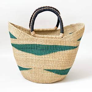 La meilleure offre de sacs en jonc de mer personnalisés avec logo accepte le panier tissé de sac d'herbe de mer à vendre - Product Image 4